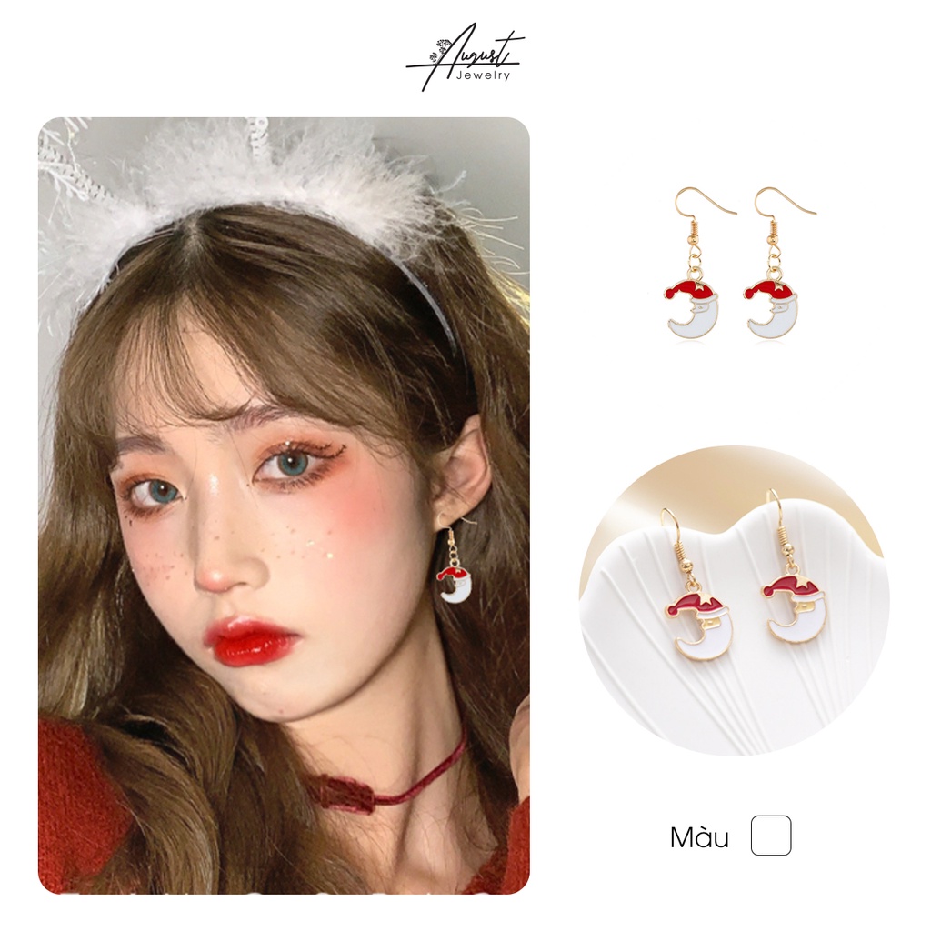 [Augustcloth | AugustJewelry] Bông tai/ Hoa tai mặt trăng Giáng Sinh