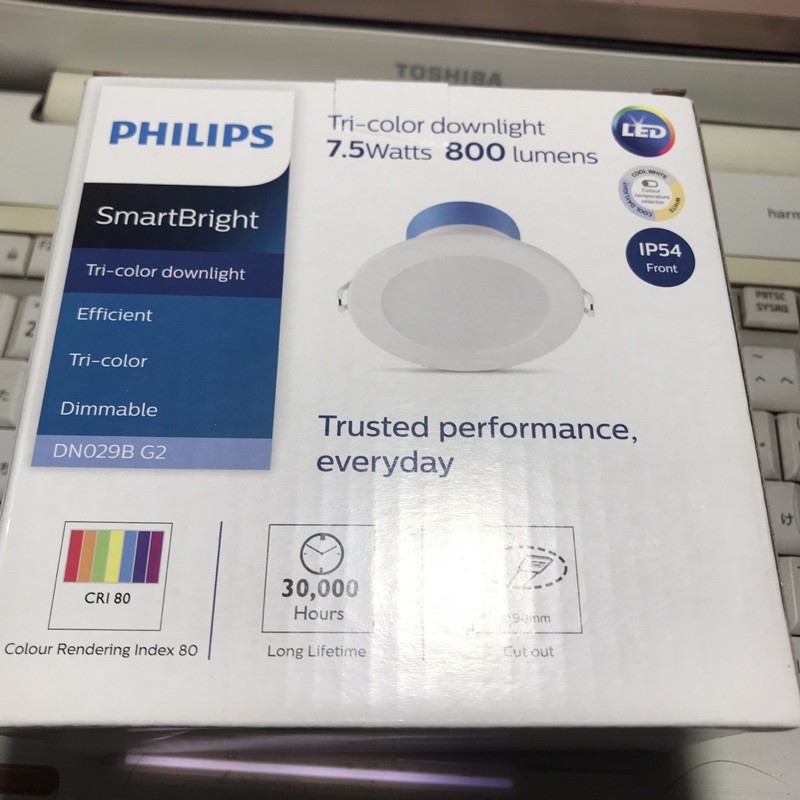 Đèn Led âm trần ba chế độ màu và điều chỉnh được ánh sáng - Dimmable DN029B |Philips chính hãng|