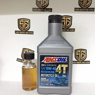 Nhớt Amsoil 4T 10W40 Performance 0,8L - 1,4L