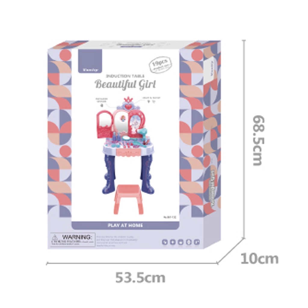 Bàn trang điểm đồ chơi cho bé 2 cửa