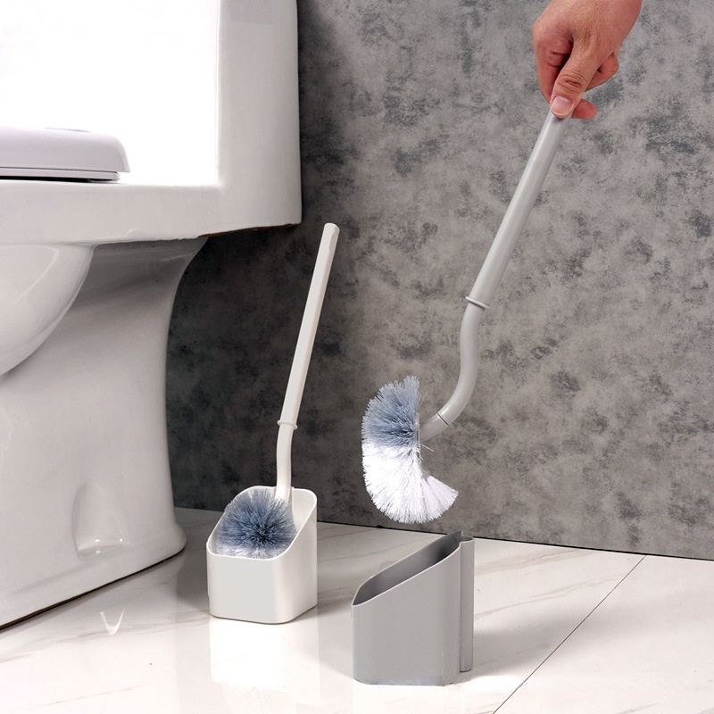 Bộ Cọ Chà Toilet Tay Cầm Dài Lông Mềm Đa Năng Phong Cách Nhật Bản