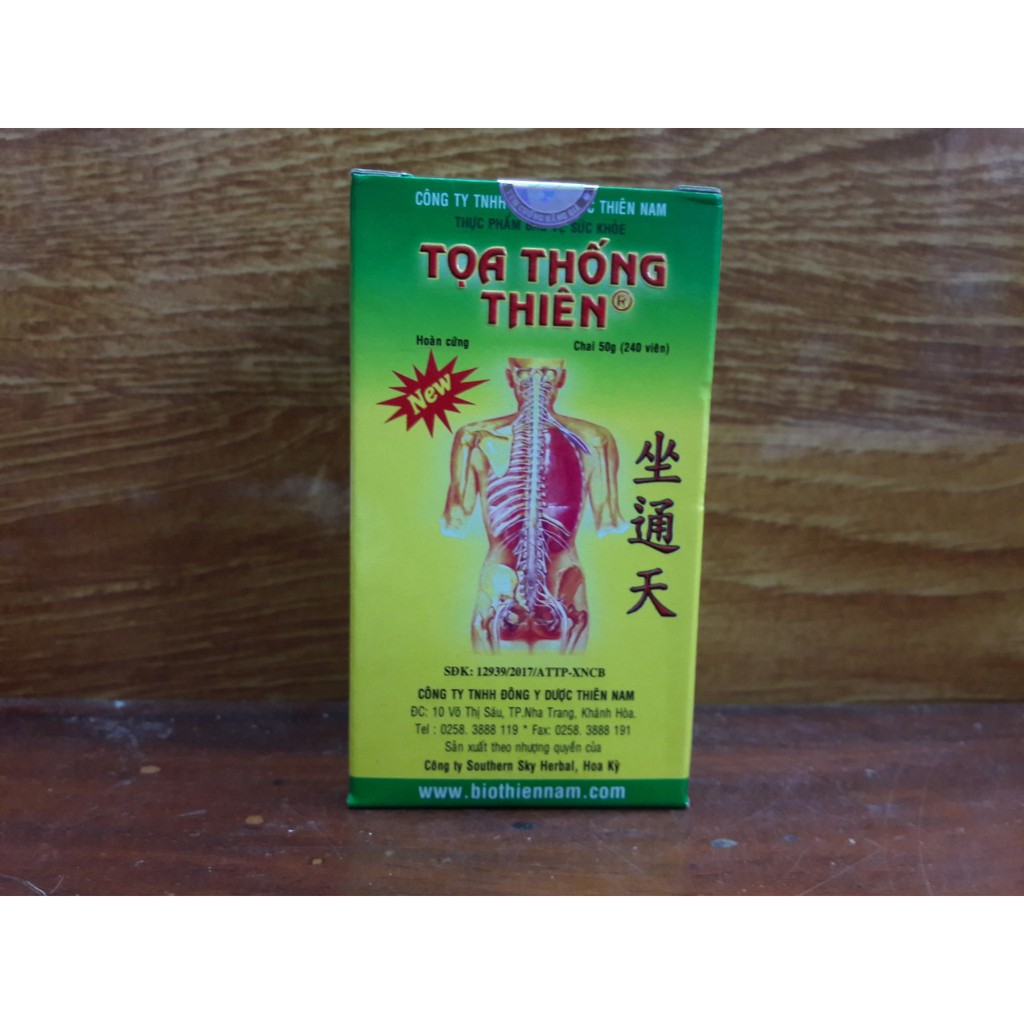 [CHÍNH HÃNG] Tọa Thống Thiên – Hỗ trợ trị đau thần kinh tọa, phong hàn thấp, gai cột sống, thoái hóa cột sống, đau lưng