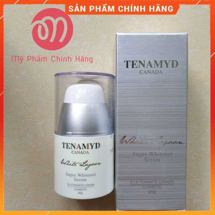 Huyết Thanh , Tinh Chất Siêu Trắng Da Giảm Nếp Nhăn Mờ Sạm Nám TENAMYD CANADA 30g - White Lagoon Super Whitenol Serum