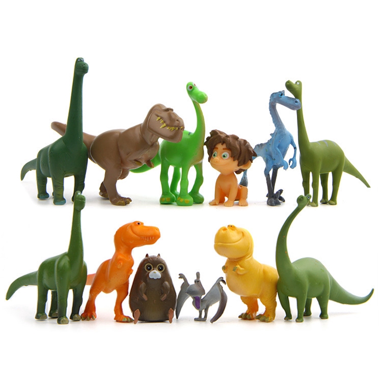 Bộ 12 mô hình nhân vật trong phim hoạt hình &quot;Chú khủng long tốt bụng&quot; dùng để trang trí bánh đẹp mắt
