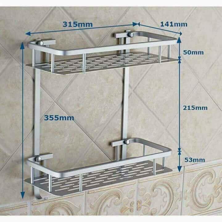 KỆ HỢP KIM NHÔM 2 TẦNG TIỆN ÍCH