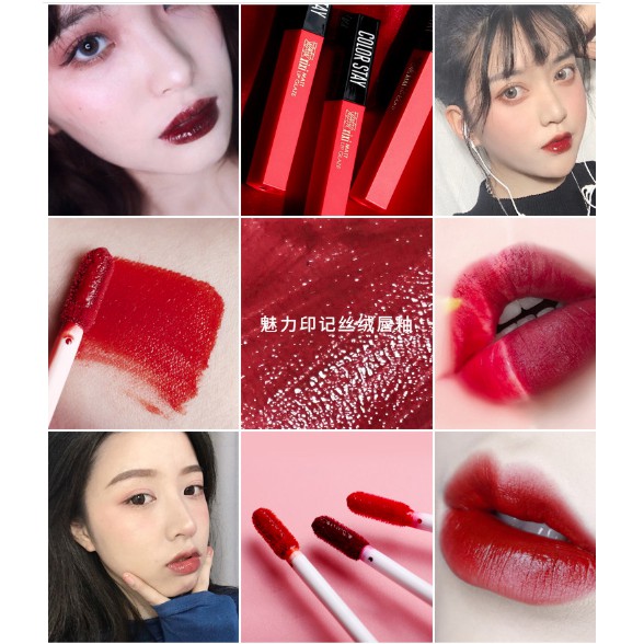 Son Kem Lì Xixi Color Stay Matte Black Red