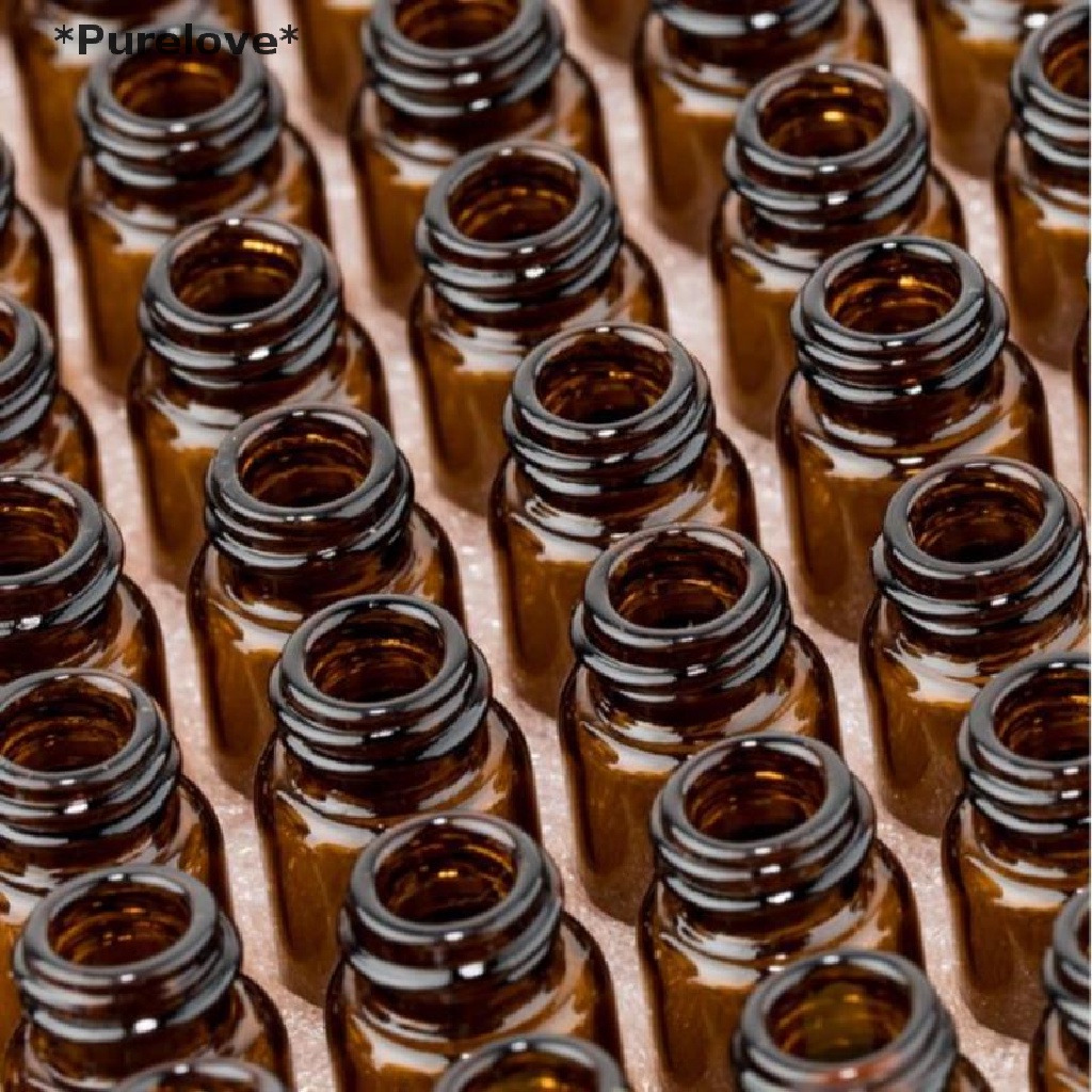 Set 100 Bình Thủy Tinh 1-3ml Đựng Tinh Dầu Tiện Dụng
