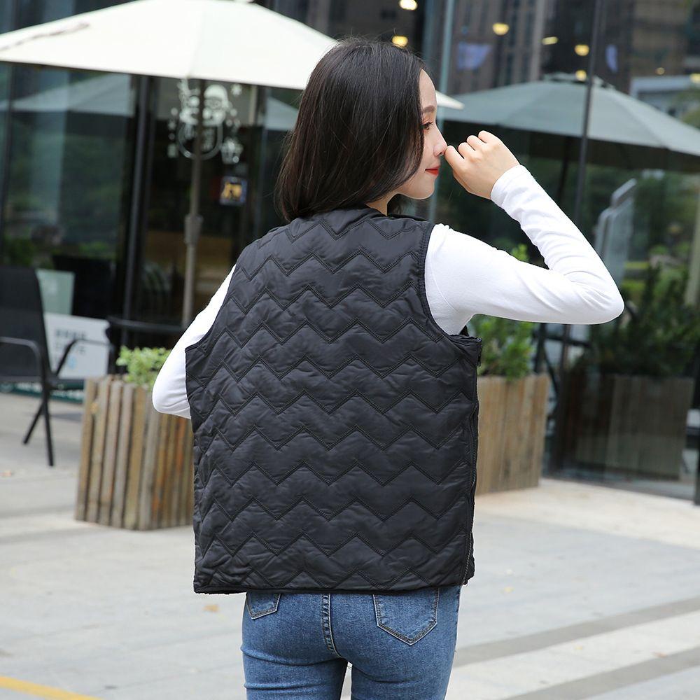 Áo Khoác Mùa Đông Giữ Ấm Không Tay Kết Nối USB Cho Nam Nữ