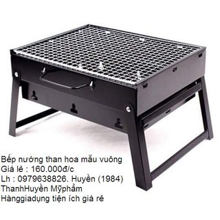 Bếp nướng than hoa khung thép