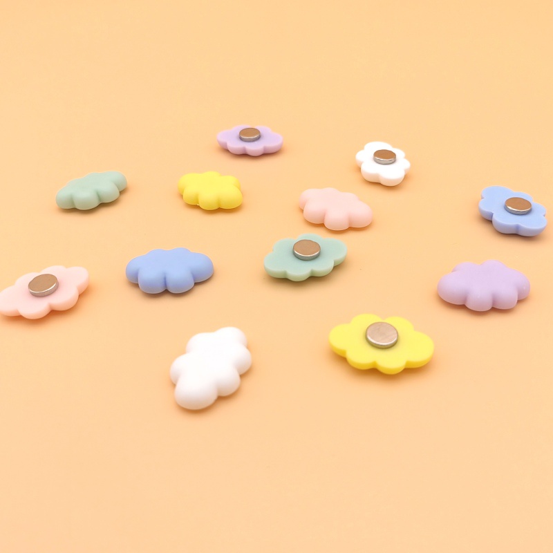 Nam Châm Dán Tủ Lạnh Hình Đám Mây Dễ Thương Sáu Màu