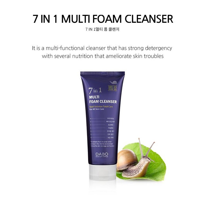 Sữa Rửa Mặt DABO Hàn Quốc 7 tác dụng Multi Foam Cleanser 180ml ( chính hãng )