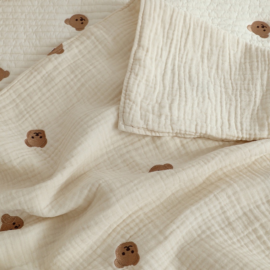 Chăn cotton sáu lớp thiết kế mỏng phong cách Hàn Quốc dành cho trẻ em