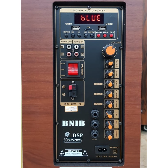 Loa kéo Karaoke Bluetooth BNIB 1299Plus: Bass 30, Thiết kế 3 loa, Công suất 350W. Có chống hú. Có 2 Micro không dây