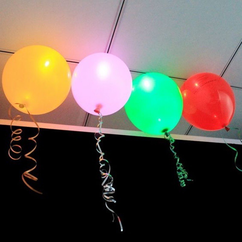 Bộ 10 bong bóng có đèn led đủ màu