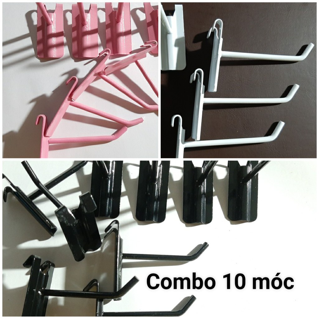 BÁN THEO 1 CÁI -Móc Cài Lưới, móc sơn tĩnh điện màu đen và trắng