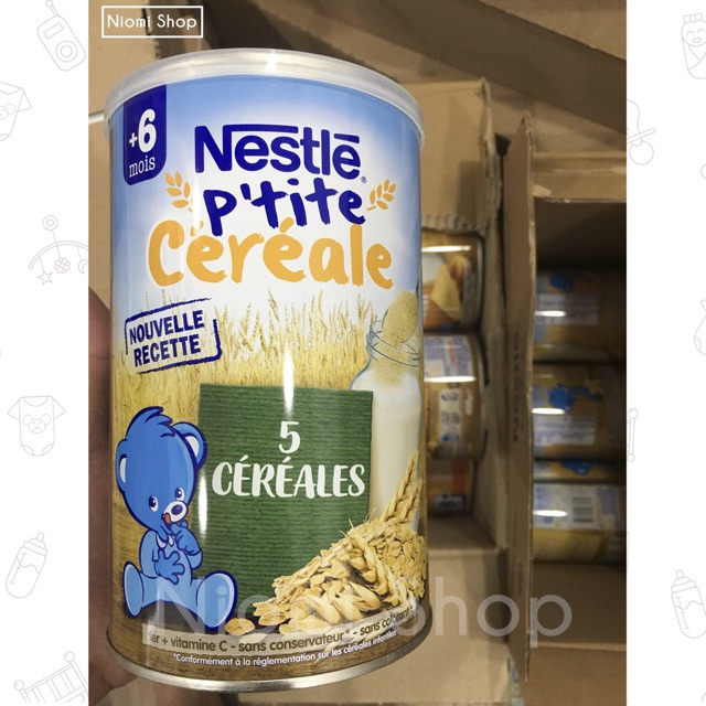 Bột lắc sữa Nestle Pháp hộp 400g đủ vị