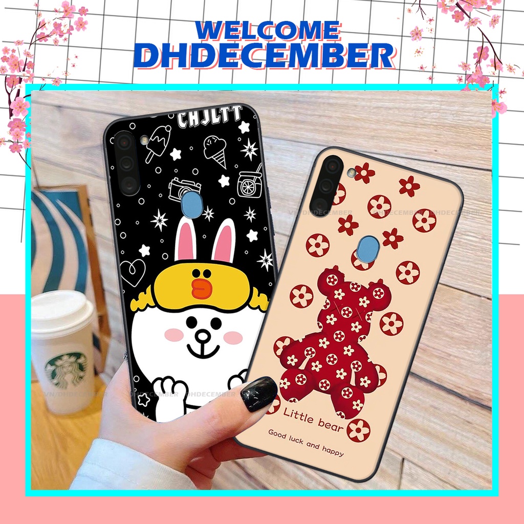 Ốp lưng Samsung Galaxy A11 / M11 in hình gấu K@ws, gấu nâu, dor@emon RẺ- ĐẸP- BỀN