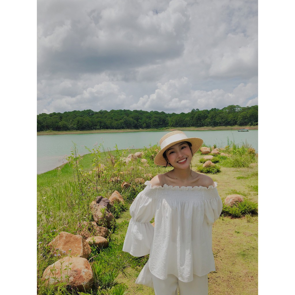 áo trễ vai tay chun xòe TKA219 LOLLIE STUDIO
