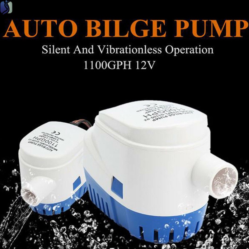 Máy bơm chìm 12V 1100Gb 12V 1100Gh tự động có công tắc phao nổi cho tàu thuyền