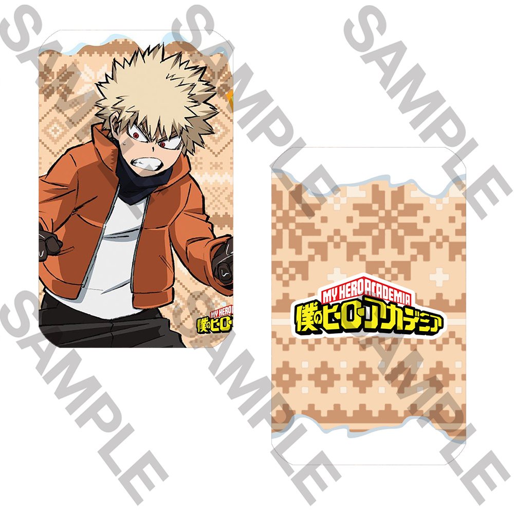 Ảnh card bo góc in hình BOKU NO HERO ACADEMIA ver MÙA ĐÔNG Học Viện Anh Hùng thẻ bo viền 5*8cm anime chibi