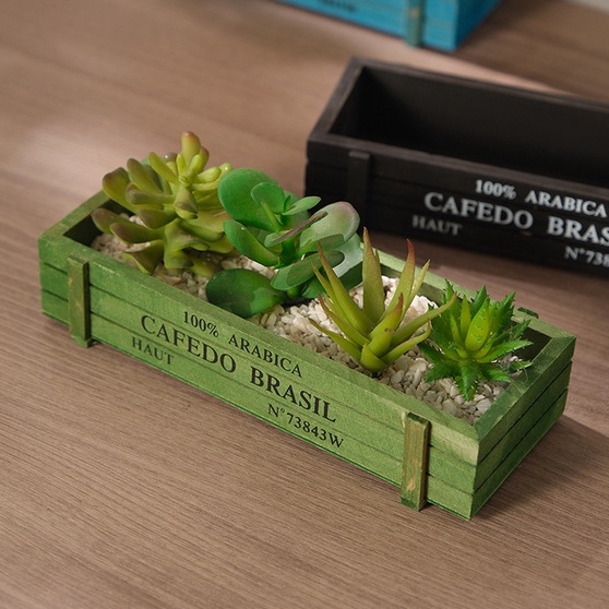Hộp gỗ để bút, đồ dùng nhỏ, trồng cây mini