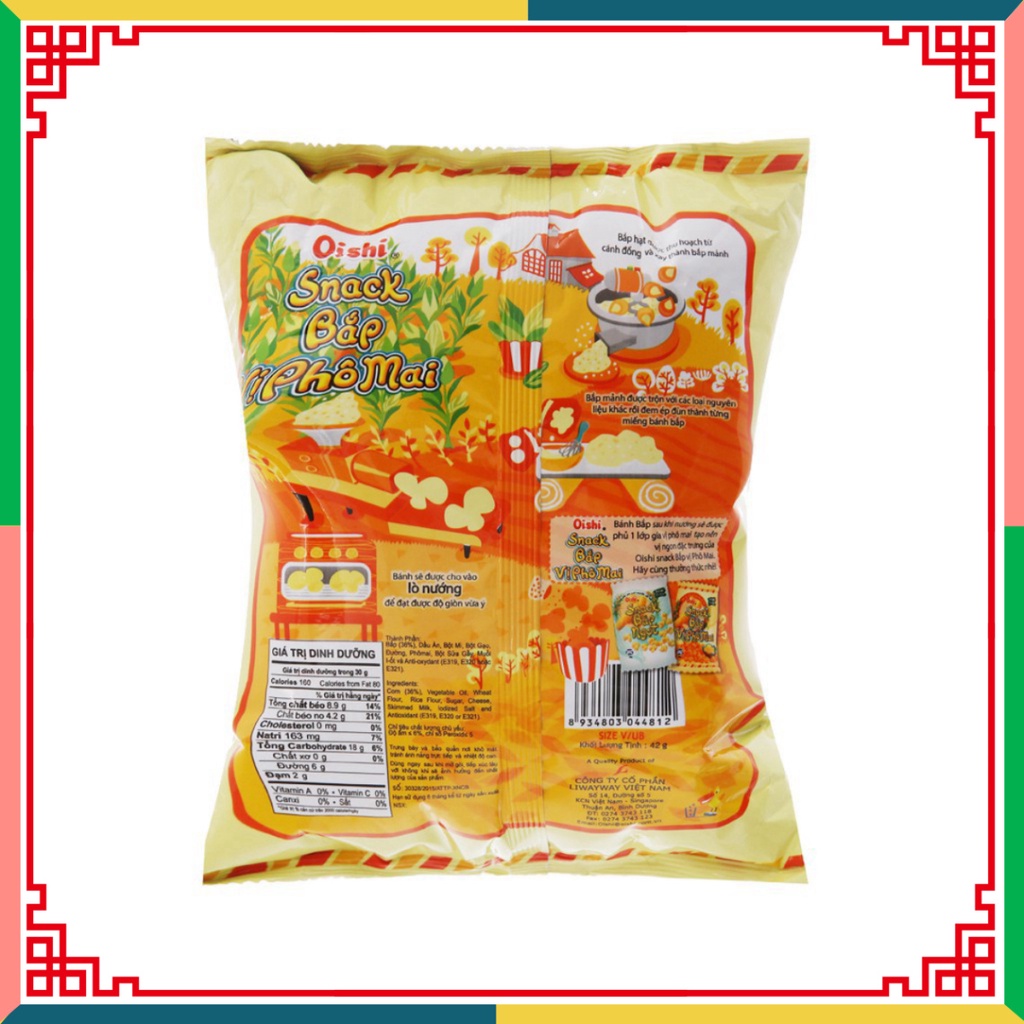 Bim bim Snack Bắp Vị Phô Mai 40g ( Đại lý Ngọc Toản)