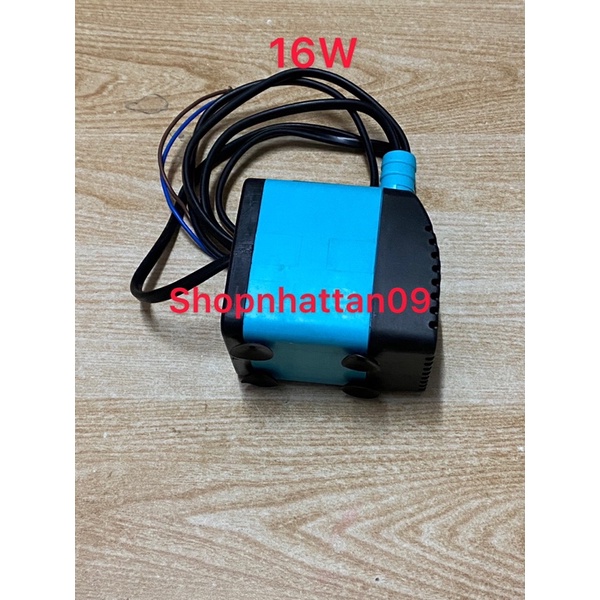 Máy bơm nước chìm mini 16W điện 220V- DÂY ĐỒNG 100%, Bơm quạt hơi nước, Bể cá thủy sinh, Hòn non bộ