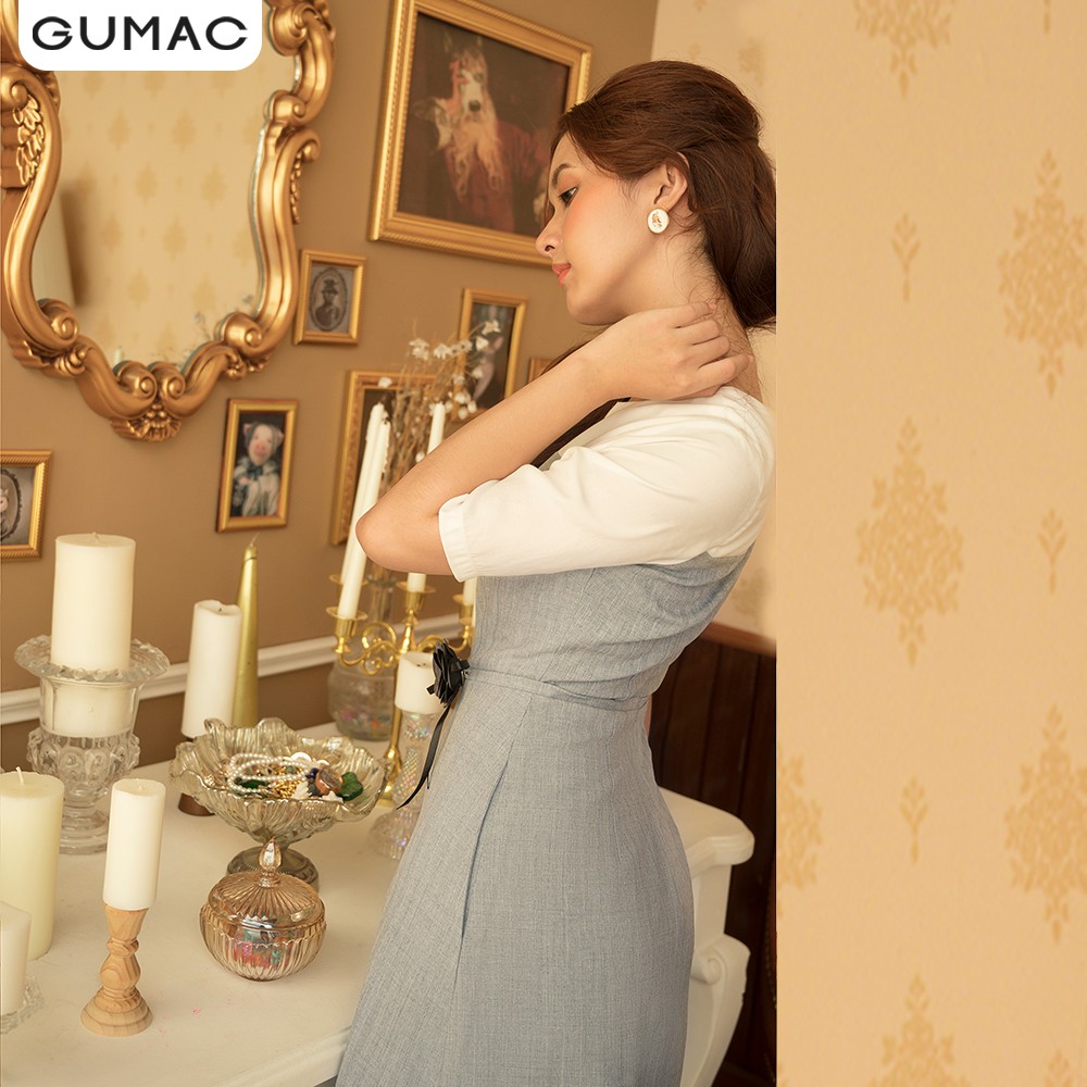 [Mã MABR07062 giảm 8% tối đa 50K đơn từ 249K] Đầm nữ rã đô phối tay DA10137 GUMAC | BigBuy360 - bigbuy360.vn