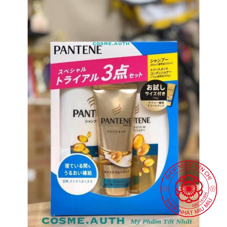 Mẫu mới - Set 3 bộ dầu gội xả Pantene Nhật Bản