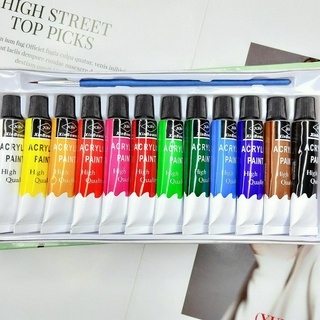 Bộ Màu Acrylic 12ml 00102 Chuyên Dụng Cho Vẽ Tranh Nghệ Thuật