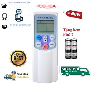 Điều khiển điều hòa Toshiba 1&2 chiều Inverter- Hàng tốt 100% Tặng kèm Pin!!!-Điện tử Alex