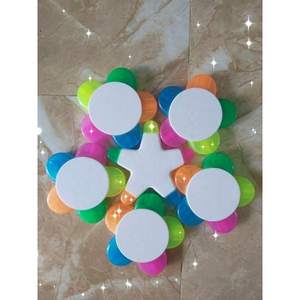 Bút đánh dấu - bút dạ quang bông 5 màu - cánh hoa in 2 mặt ảnh - bút ghi nhớ