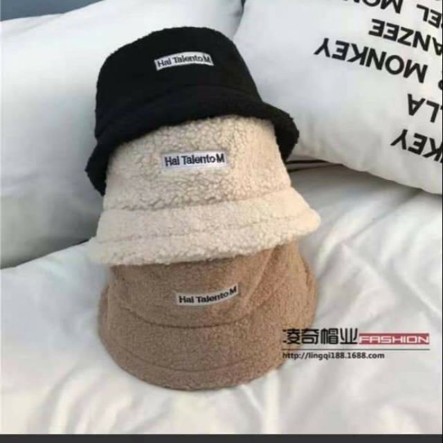 Mũ Bucket lông cừu hót hít