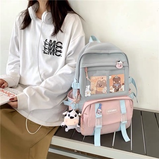 Balo Kekemi Balo Đi Học Chất Dù Mịn Học Sinh Hàn Quốc Ulzzang Đủ Màu