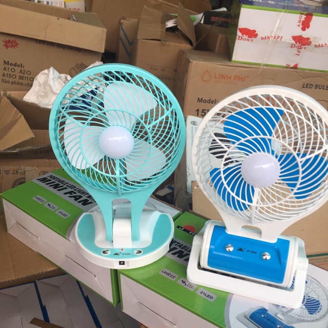 Quạt tích điện kiêm đèn pin Mini Fan HT-5580