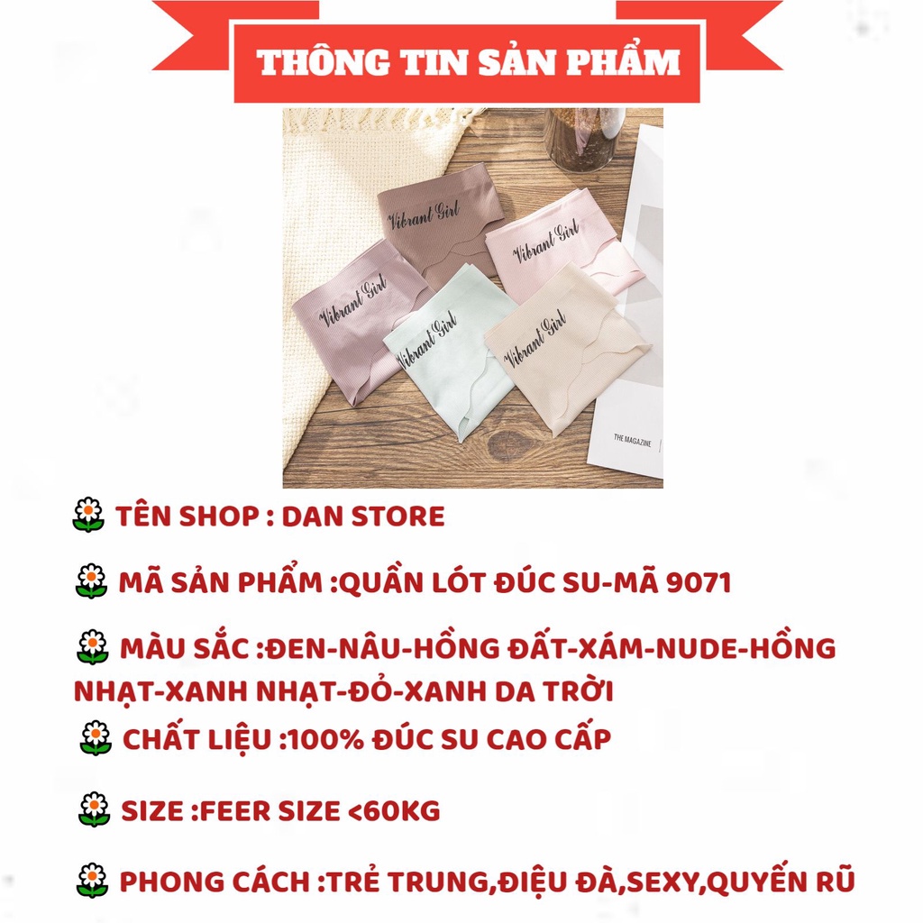 Quần Lót Nữ - Quần Lót Nữ Lọt Khe Đúc Su viền sóng sexy gợi cảm DAN STORE MÃ 9071-1575