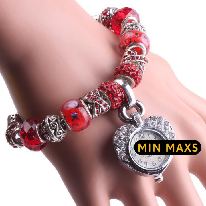 Vòng Tay Thời Trang Nữ - Đồng Hồ Lắc Tay Phong Cách Cổ Điển Cho Bạn Nữ Mê Vintage 8320 [MINMAXS]