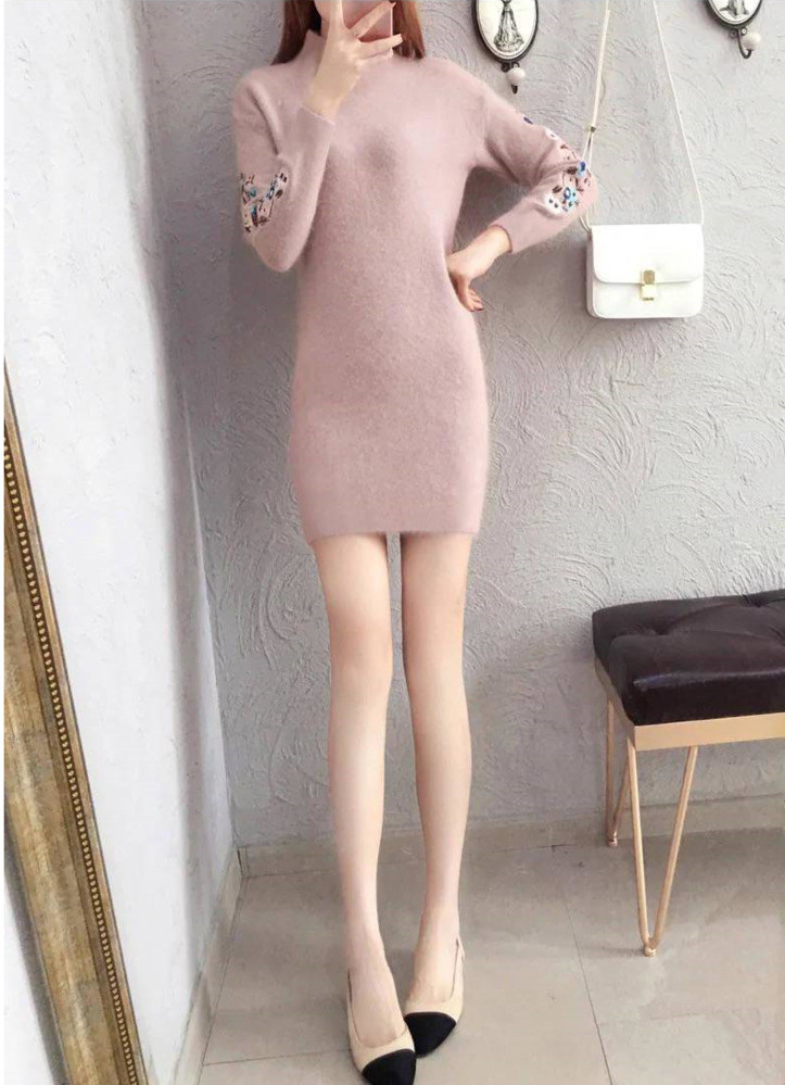 Đầm Sweater Dài Tay Xinh Xắn Cổ Điển Dành Cho Nữ | BigBuy360 - bigbuy360.vn