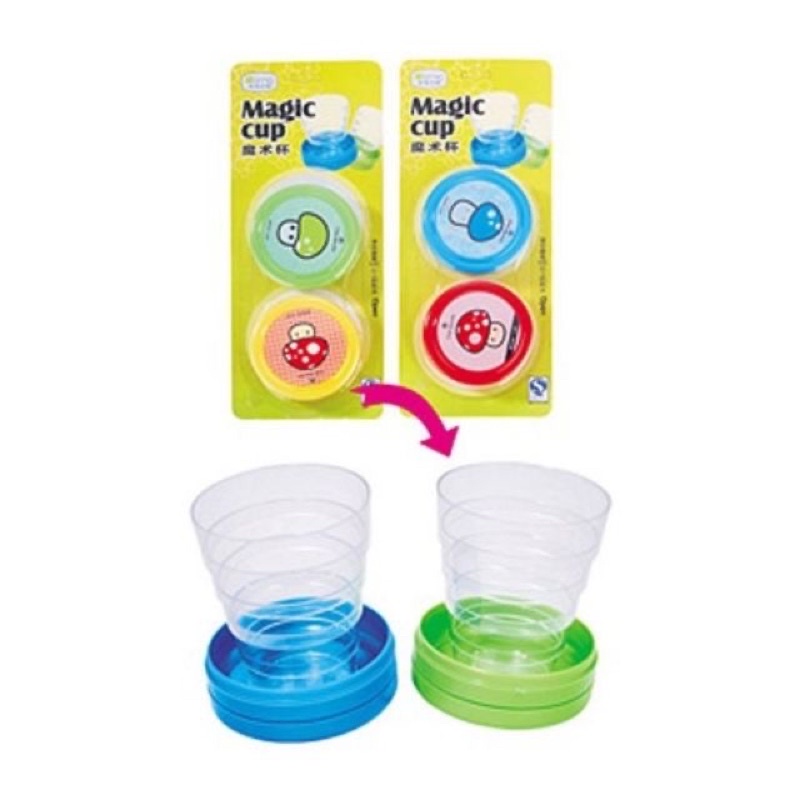 Set 2 Cốc nhựa gấp gọn Magic, cốc gấp gọn loại đẹp tiện lợi