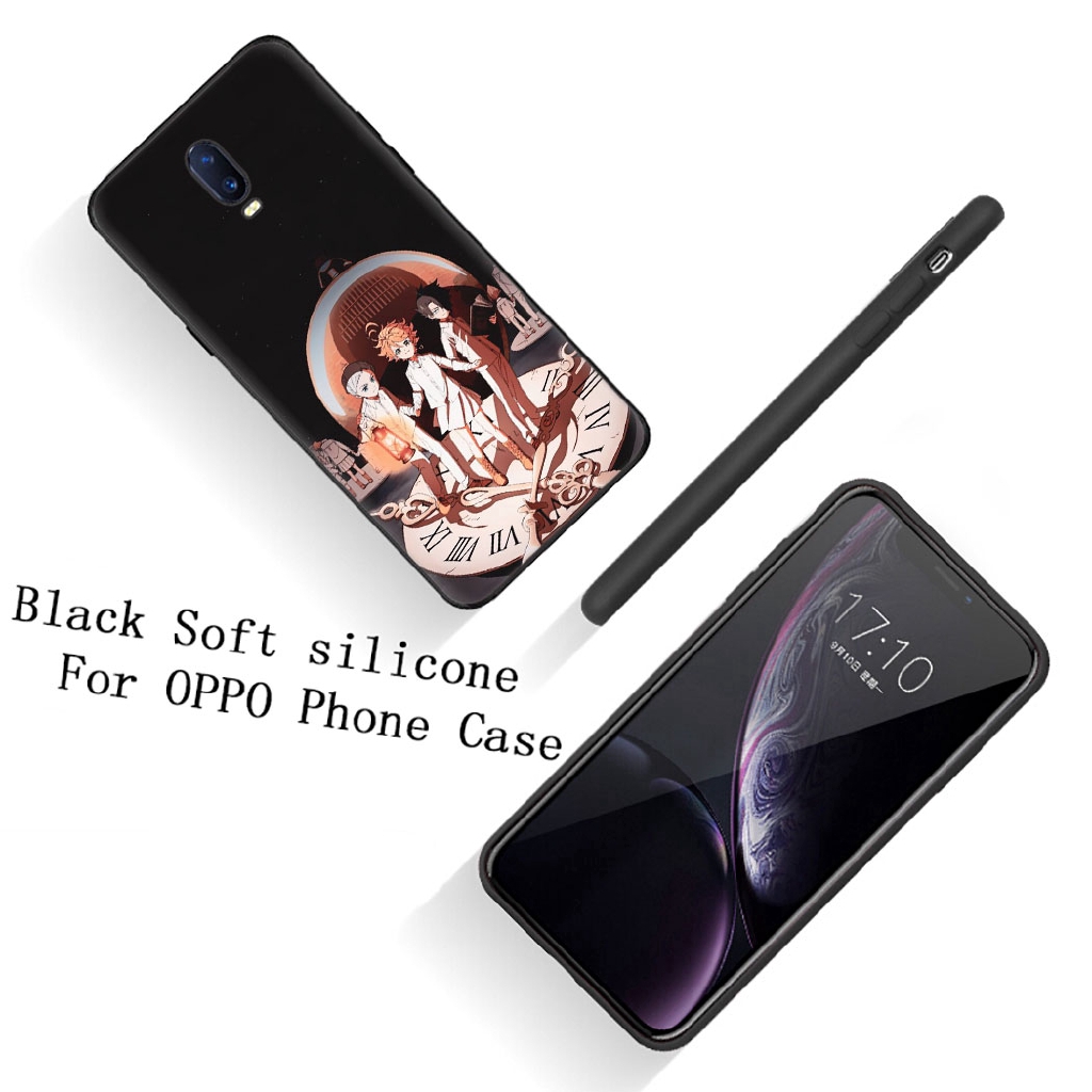 Ốp điện thoại silicon mềm đen hình anime Vùng đất hứa cho OPPO F9 Pro Neo 9 A3s A5 A37 A5s A59 F3 A83 F5 F7