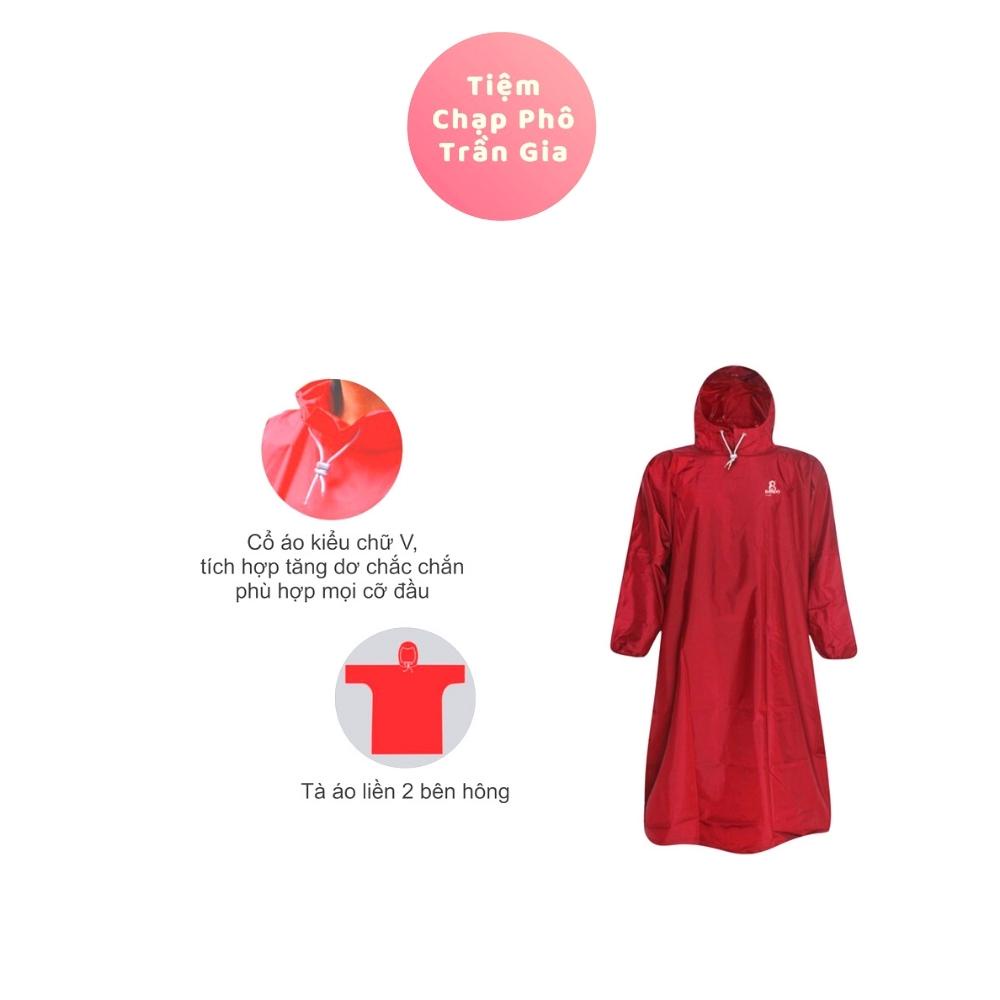 Áo Mưa BISUR Bít 1 Người Trùm Đầu, RANDO Chính Hãng, Có Phản Quang, Vải Dù Cao Cấp Nhanh Khô, Không Thấm Nước