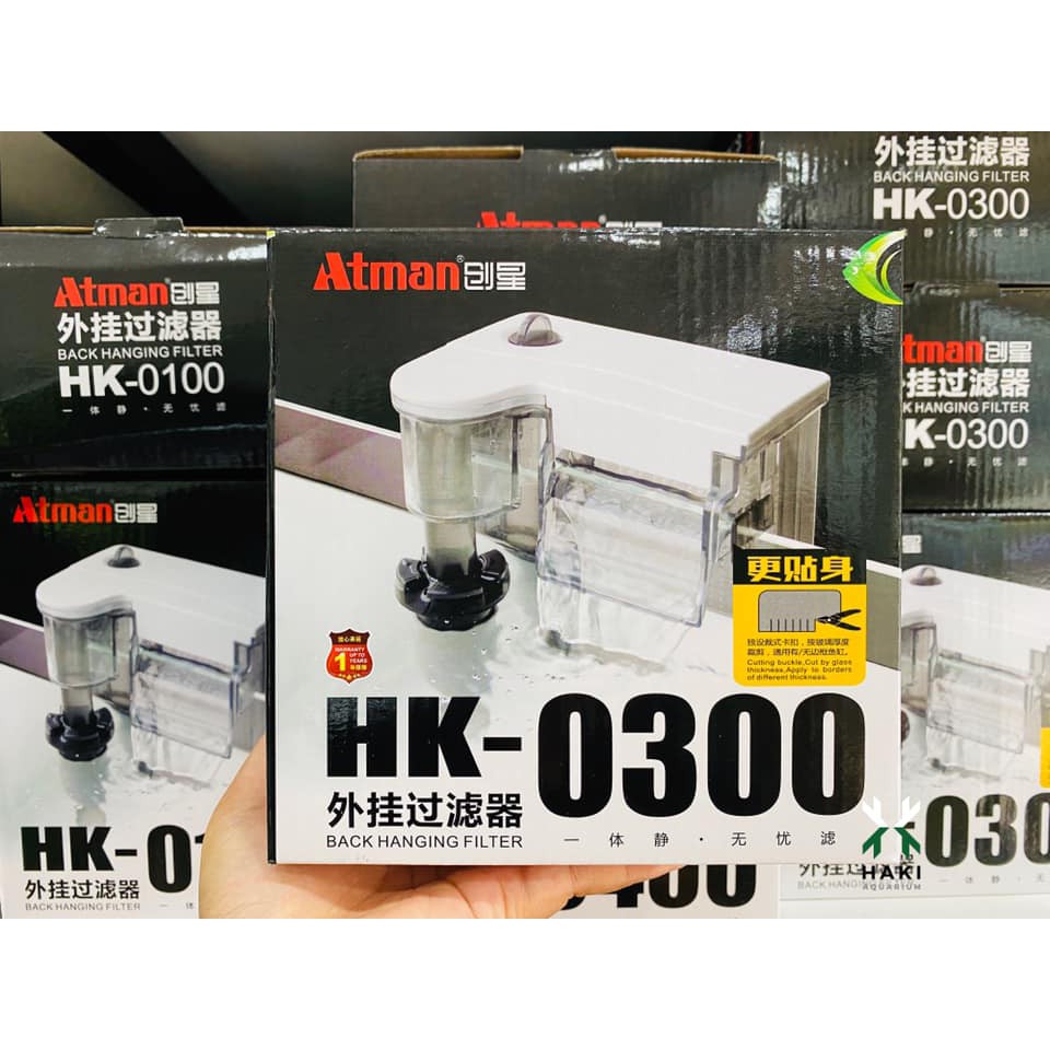 Lọc thác treo Atman HK-0100 HK-0300 HK-0400 tích hợp lọc váng đa năng