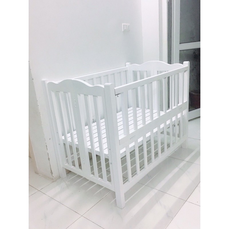 Nôi Cũi Gỗ Quế BaBy Crid Cho Bé Yêu Chất Liệu Gỗ Quế Cao Cấp