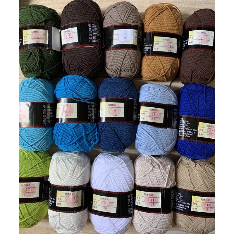 len milk cotton 125gr