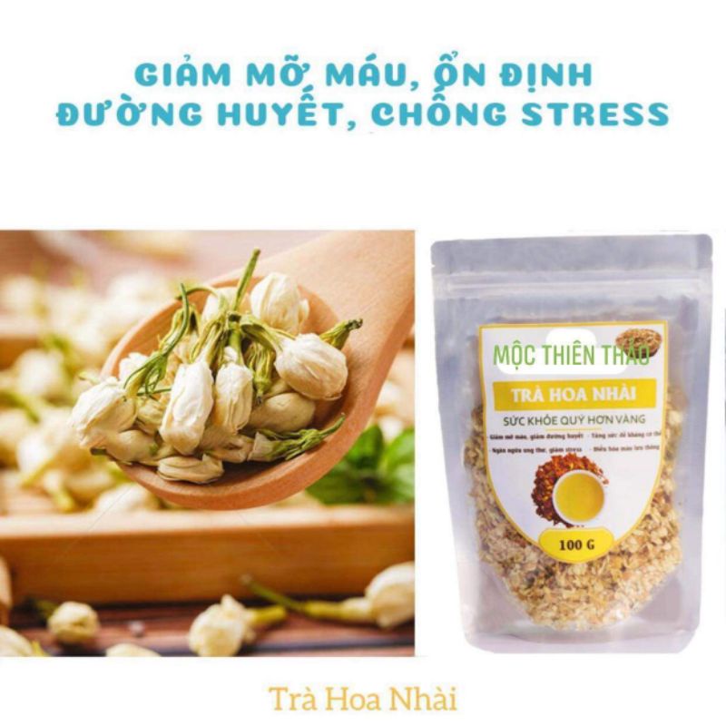 Trà Hoa Nhài khô 100g ,hàng đẹp ,Hoa lài Khô