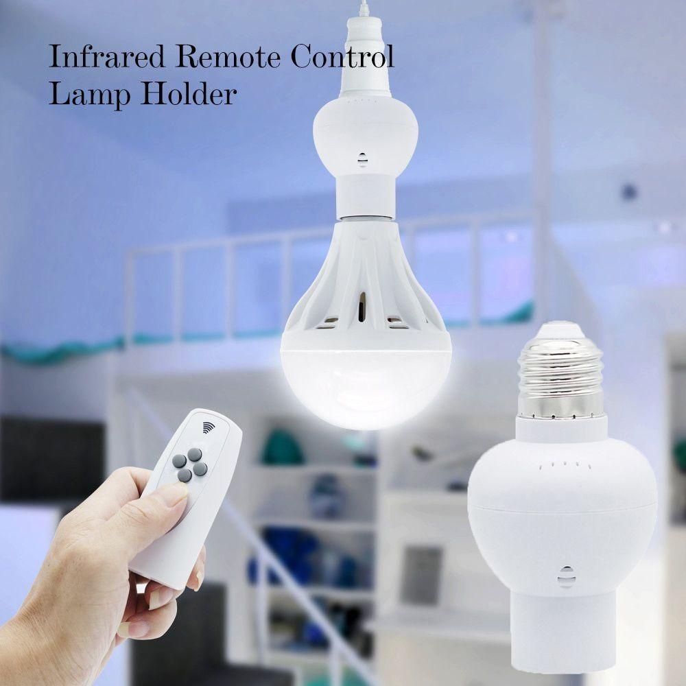 Giá Đỡ Bóng Đèn LED E27 Không Dây Điều Khiển Từ Xa
