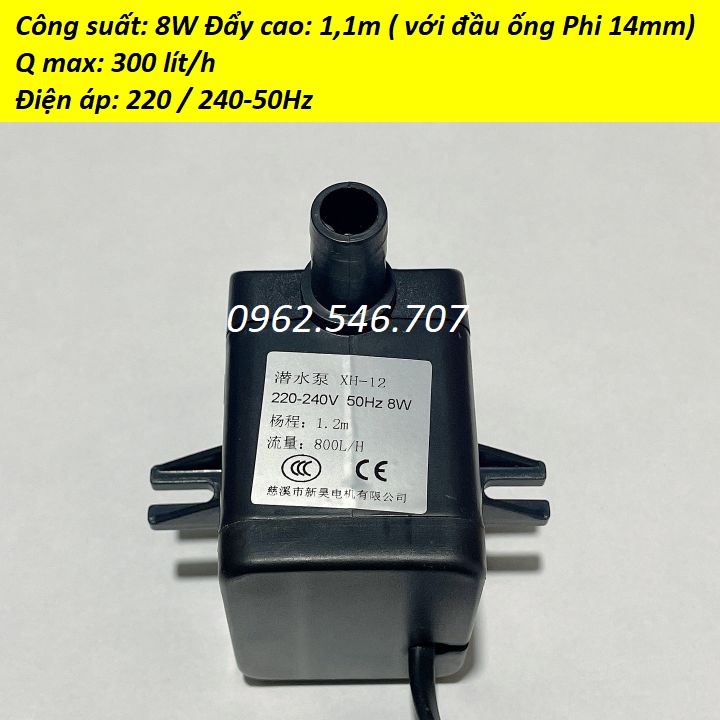 Máy Bơm Nước Chìm,quạt điều hòa,Hồ Cá Hòn Non Bộ,Thác Nước 4w đến 25w