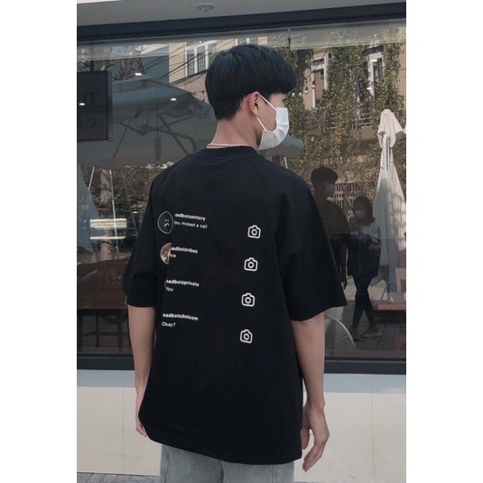 Áo thun tay lỡ unisex SADTAGRAM TEE - Áo phông nữ form rộng cho cặp đôi vải dày dặn, thoáng mát