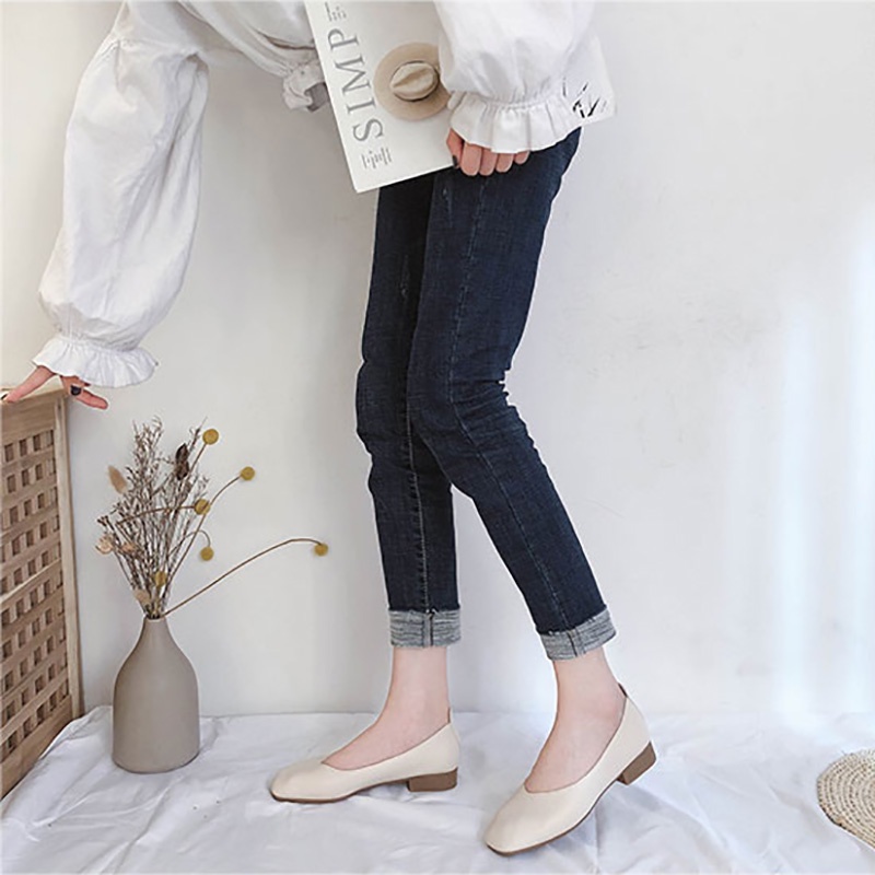 Giày Búp Bê Nữ Da Thanh Lịch Trẻ Trung Gót 2,5cm Tôn Dáng MPS61C - Mery Shoes