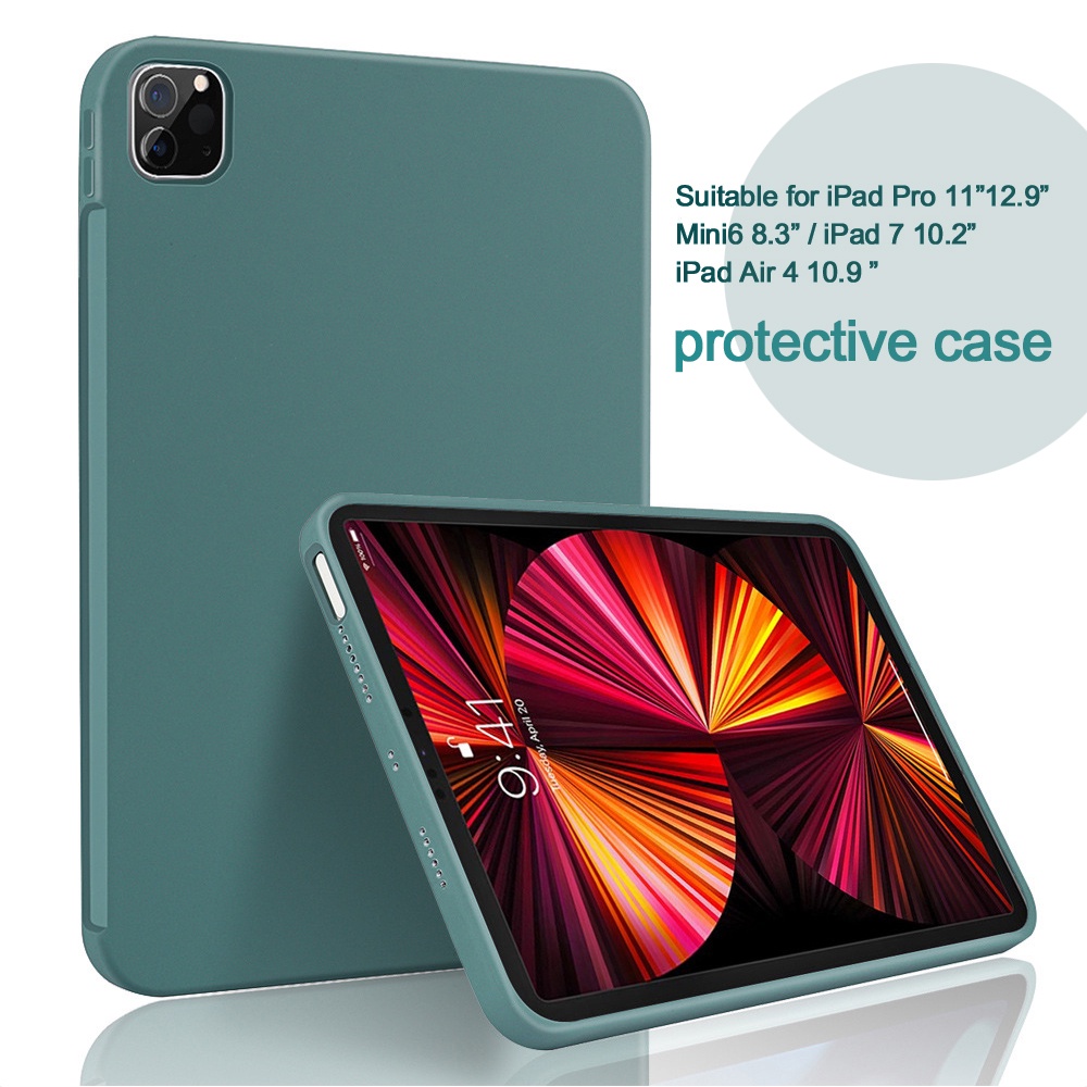 Ốp Máy Tính Bảng Silicone Chống Sốc Cho iPad 2022 iPad Air 5 10.9 A2589 A2591 Air 4 Pro 11 12.9 inch For 2021 Mini6 iPad 7th 8th 9th 10.2